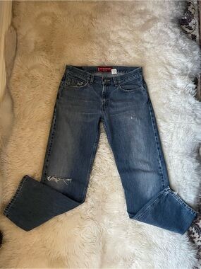 Vintage | rare Levi's 529 low rise baggy straight leg distressed jeans